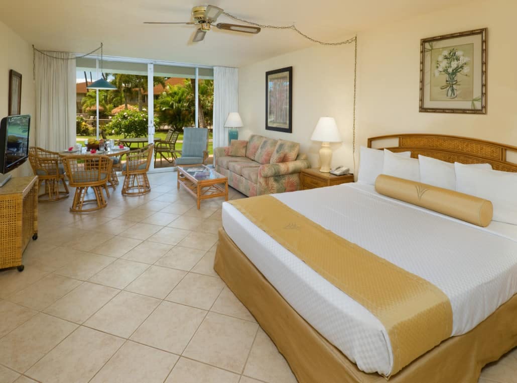 Aston Maui Kaanapali Villas Studio Garden View Bedroom 1 1030x762