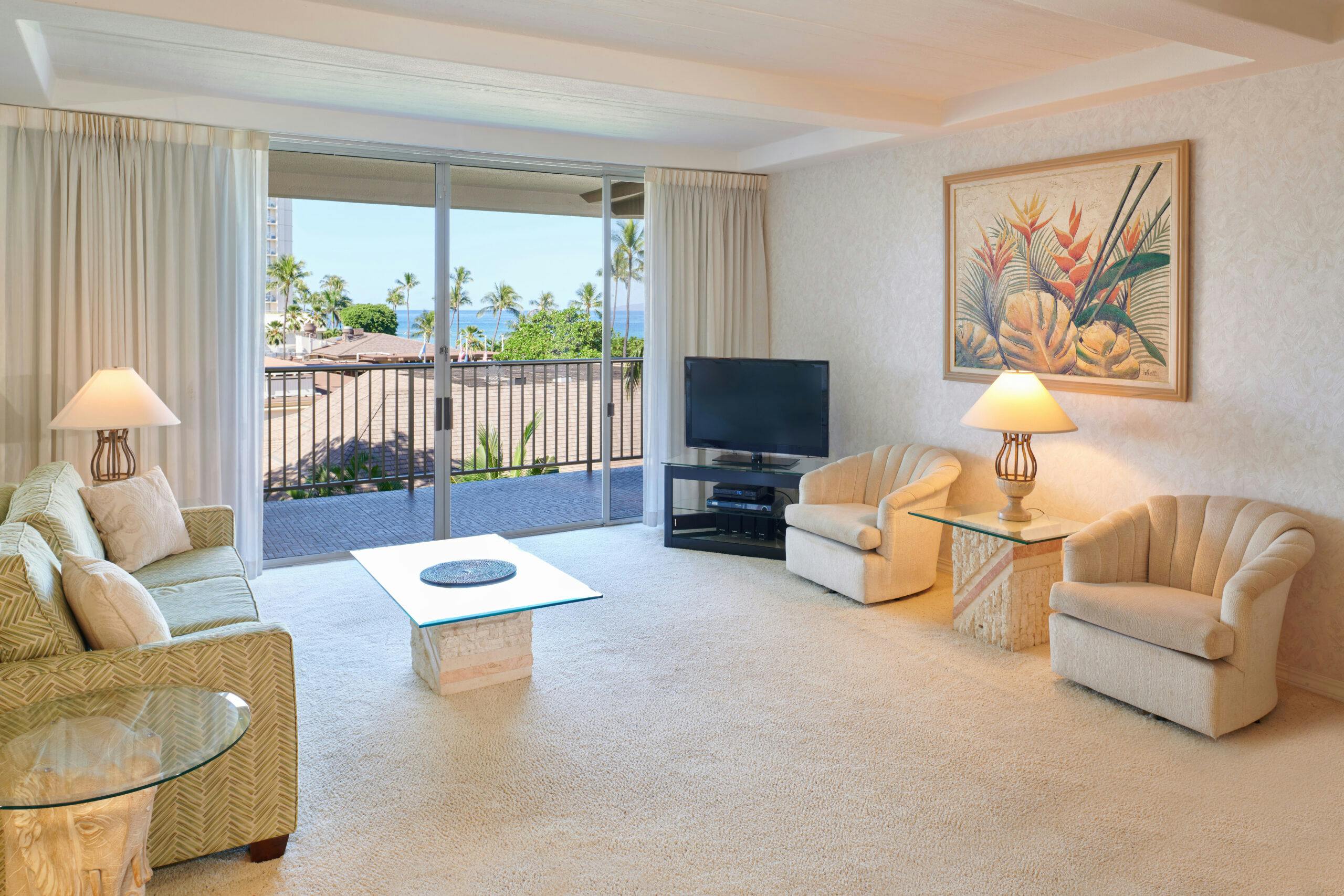 Aston at The Whaler on Kaanapali Beach 1BDRM 1BA Ocean View Living Area 459 008 scaled