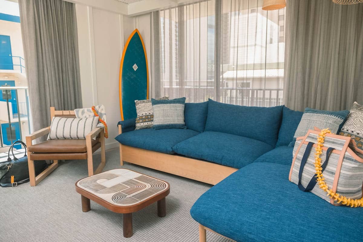The Surfjack 3 Bedroom Suite Living Area