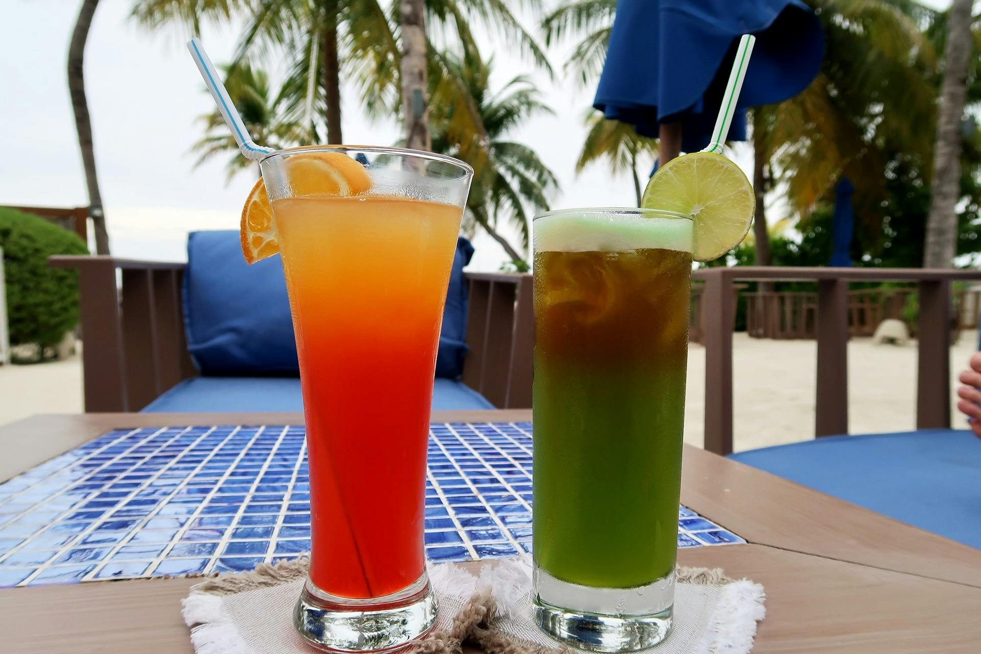Hawaii's Tropical Drinks glasses