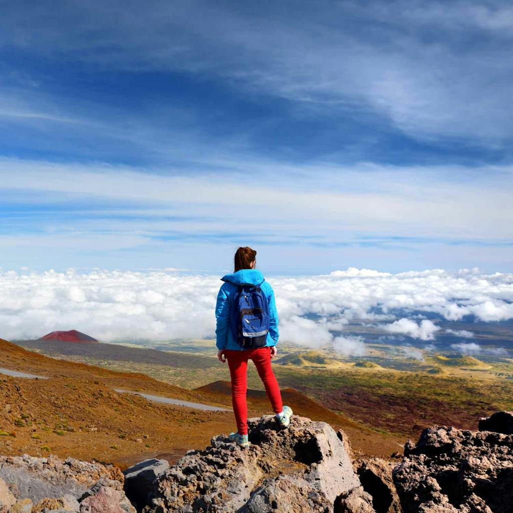 Standing on top of Mauna Kea