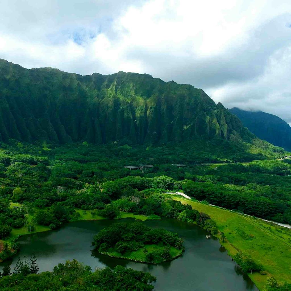 Scenic Drone Footage of Hawaii